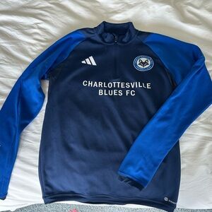 Fashionable Aeroready Adidas Navy + Royal Blue Slim Fit Pullover (unisex)